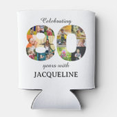 Einladung zum 80. Geburtstag Dosenkühler (Rückseite)