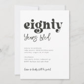 Einladung zum 80. Geburtstag | Foto 80. Geburtstag (Vorderseite)