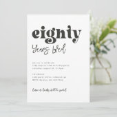 Einladung zum 80. Geburtstag | Foto 80. Geburtstag (Stehend Vorderseite)