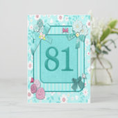 Einladung zum 81. Geburtstag (Stehend Vorderseite)