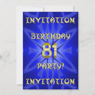 Einladung zum 81. Geburtstag