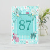 Einladung zum 87. Geburtstag (Stehend Vorderseite)