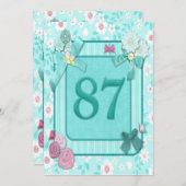 Einladung zum 87. Geburtstag (Vorne/Hinten)