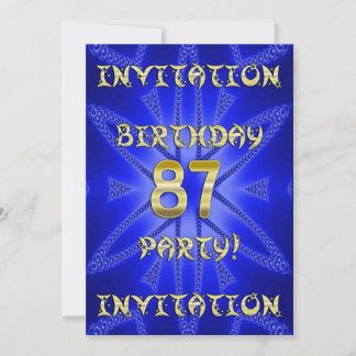 Einladung zum 87. Geburtstag