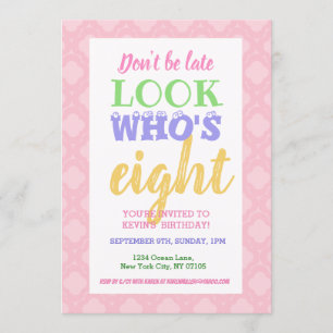 Einladung zum 8. Geburtstag