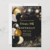 Einladung zum 8. Geburtstag (Vorderseite)