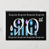 Einladung zum 90. Geburtstag (Vorne/Hinten)