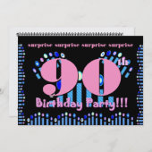 Einladung zum 90. Geburtstag (Vorne/Hinten)