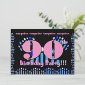 Einladung zum 90. Geburtstag (Stehend Vorderseite)