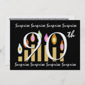 Einladung zum 90. Geburtstag (Vorne/Hinten)