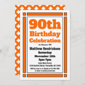 Einladung zum 90. Geburtstag (Vorne/Hinten)