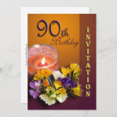 Einladung zum 90. Geburtstag (Vorne/Hinten)