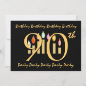 Einladung zum 90. Geburtstag (Vorderseite)