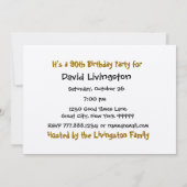 Einladung zum 90. Geburtstag (Rückseite)