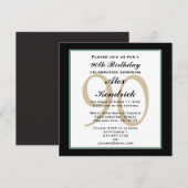 Einladung zum 90. Geburtstag - Grüne Grenze (Vorne/Hinten)