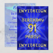 Einladung zum 91. Geburtstag (Vorne/Hinten)