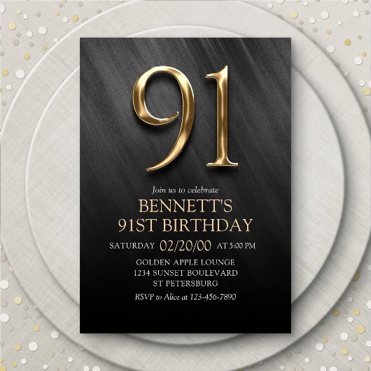 Einladung zum 91. Geburtstag