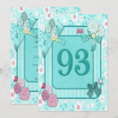 Einladung zum 93. Geburtstag (Vorne/Hinten)
