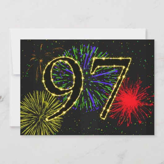 Einladung zum 97. Geburtstag (Vorderseite)