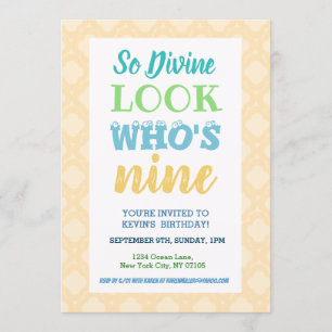 Einladung zum 9. Geburtstag