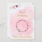 Einladung zum 9. Geburtstag (Vorderseite)