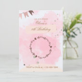 Einladung zum 9. Geburtstag (Stehend Vorderseite)