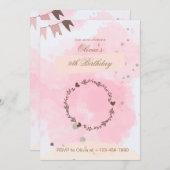 Einladung zum 9. Geburtstag (Vorne/Hinten)