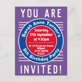 Einladung zum 9. Geburtstag eines Kindes