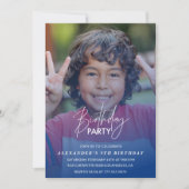 Einladung zum 9. Geburtstag Geburtstagsfeier Foto (Vorderseite)