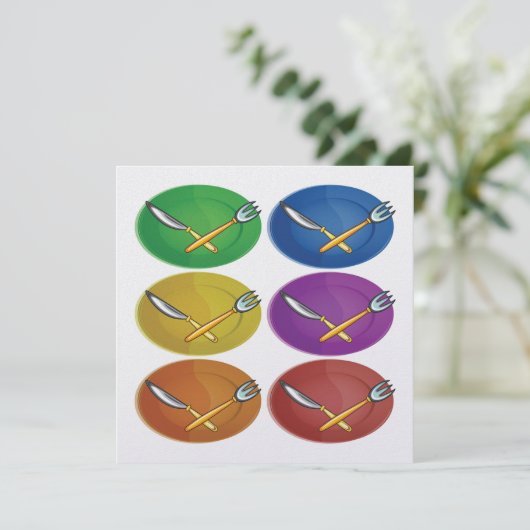 Einladung zum Abendessen (Stehend Vorderseite)