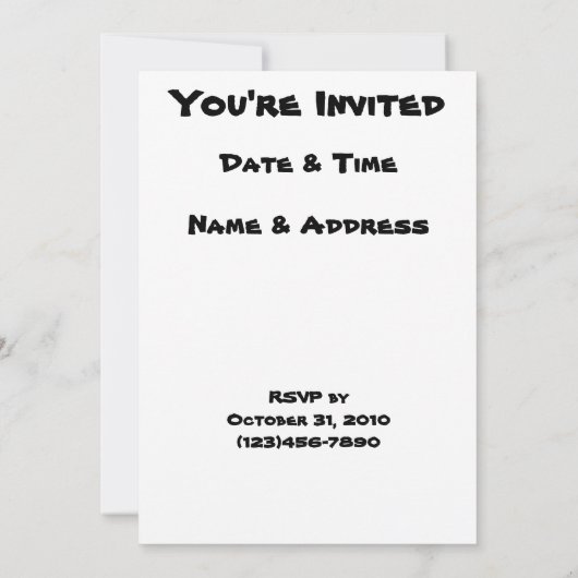 Einladung zum Abendessen (Rückseite)