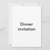 Einladung zum Abendessen (Vorderseite)