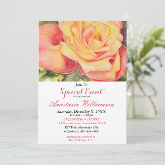 EINLADUNG ZUM ABENDESSEN (Stehend Vorderseite)