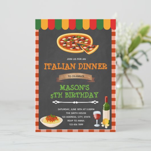 Einladung zum Abendessen (Stehend Vorderseite)