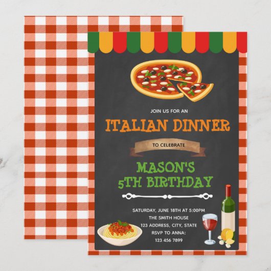 Einladung zum Abendessen (Vorne/Hinten)