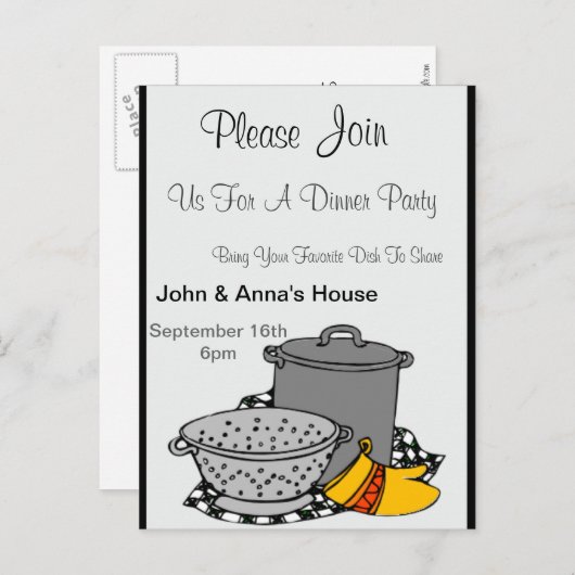 Einladung zum Abendessen (Vorne/Hinten)