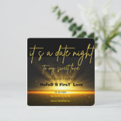 Einladung zum Abendessen am Abend, Abendessen am T (Stehend Vorderseite)