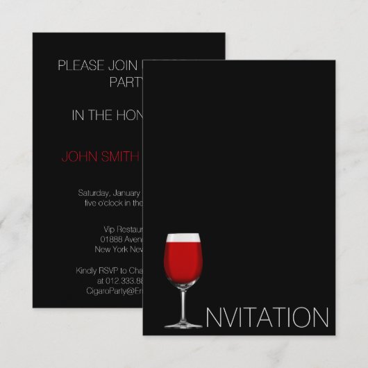 Einladung zum Abendessen Firmenfeier (Vorne/Hinten)