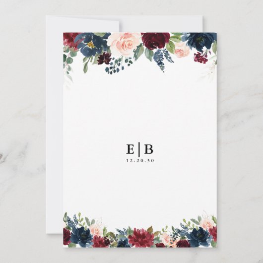 Einladung zum Abendessen in Burgund und Probe der (Rückseite)