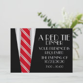 Einladung zum Abendessen in Roter Krawatte (Stehend Vorderseite)