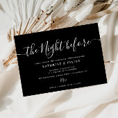 Einladung zum Abendessen in Schwarz und Weiß