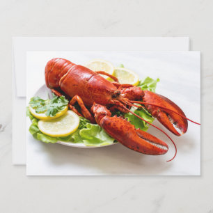 Einladung zum Abendessen mit Custom Text Lobster