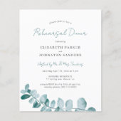 Einladung zum Abendessen mit Eukalyptus-Probe Flyer (Vorne)