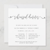 Einladung zum Abendessen mit extravaganter Probe (Vorderseite)