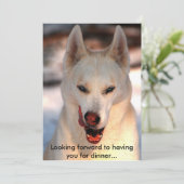 Einladung zum Abendessen mit Touch Spaß (Stehend Vorderseite)