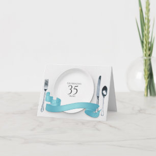 Einladung zum Abendessen zum 35. Hochzeitstag