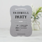 Einladung zum Abschied (Stehend Vorderseite)