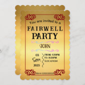 Einladung zum Abschied (Vorne/Hinten)