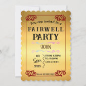 Einladung zum Abschied (Vorderseite)