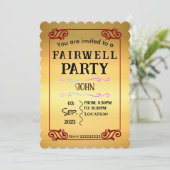 Einladung zum Abschied (Stehend Vorderseite)